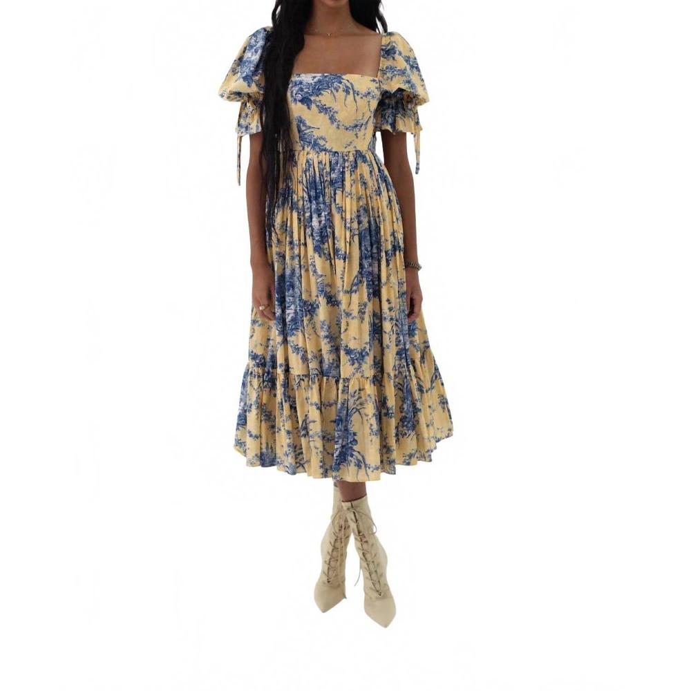 NEW SELKIE market midi dress in musee